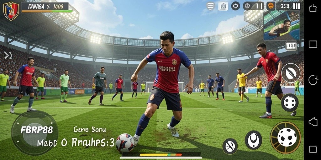 Tampilan gameplay seru FBRP88 dengan aksi olahraga yang mendebarkan.