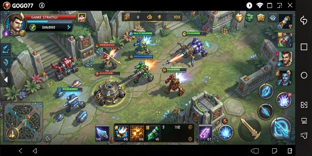 Tampilan gameplay SLG yang penuh aksi dan strategi.