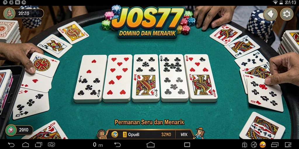 Screenshot gameplay domino yang menarik dan interaktif.
