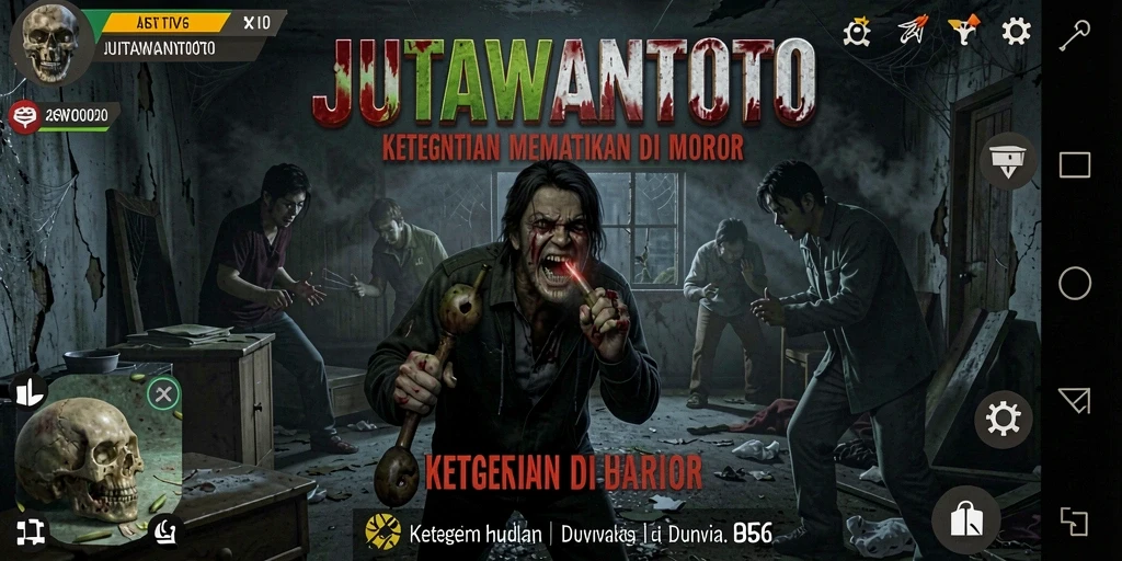 Gameplay menegangkan di JUTAWANTOTO dengan suasana horror yang mencekam.