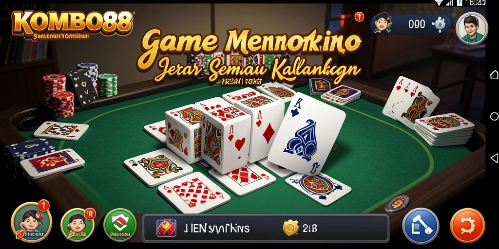 Tampilan menarik dari gameplay Domino di KOMBO88.