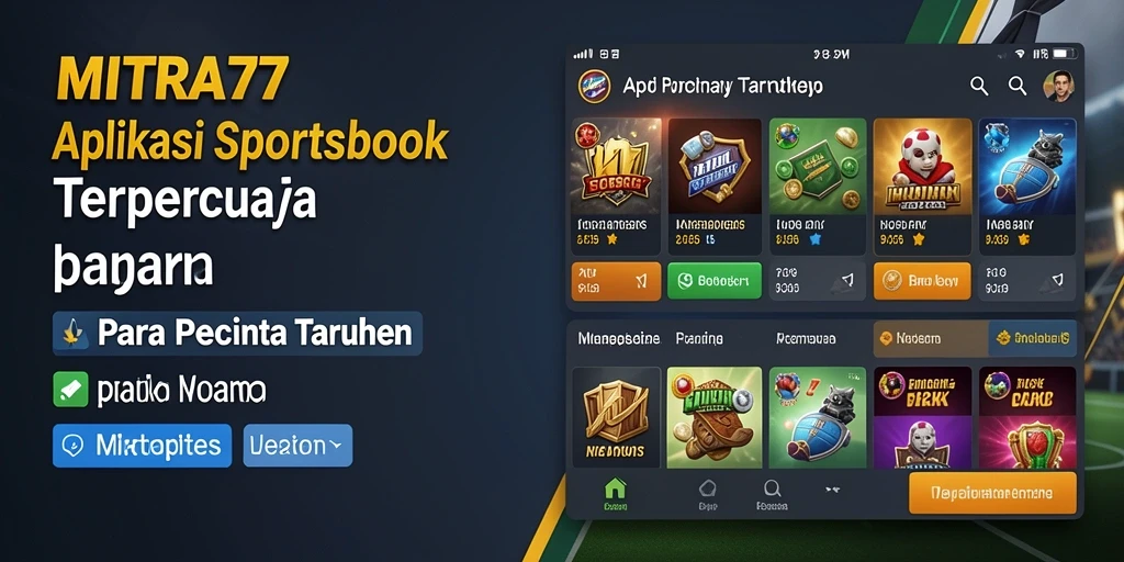 Tampilan gameplay taruhan olahraga yang interaktif dan menarik di MITRA77.