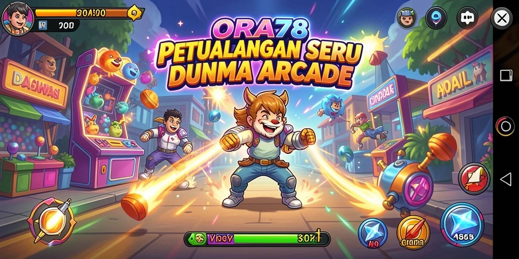 Screenshot gameplay ORA78 yang menampilkan aksi seru dalam permainan Arcade.