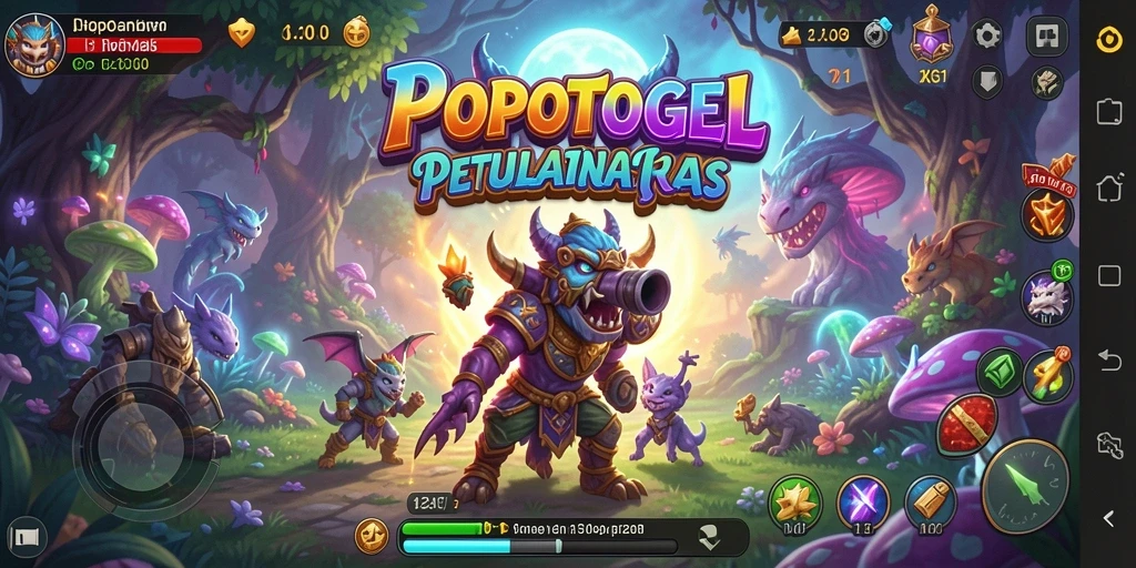 Tangkapan layar dari gameplay yang penuh petualangan di POPOTOGEL.
