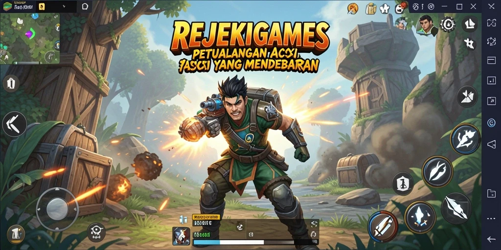 Tangkapan layar dari gameplay menegangkan di REJEKIGAMES.