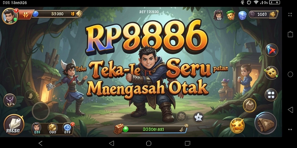 Tampilan permainan RP886 dengan berbagai teka-teki menantang.