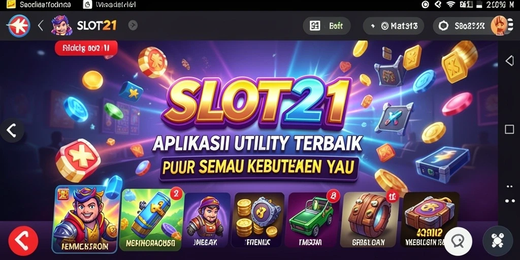 Tampilan antarmuka SLOT21 yang sederhana dan fungsional.