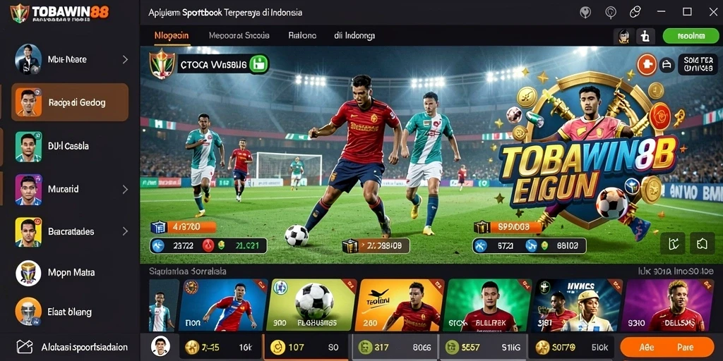 Tampilan gameplay Sportsbook yang mengasyikkan dari TOBAWIN88.