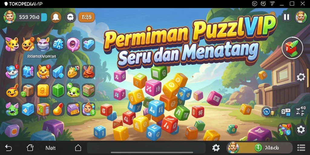 Screenshot gameplay menampilkan tantangan menarik di TOKOPEDIAVIP.