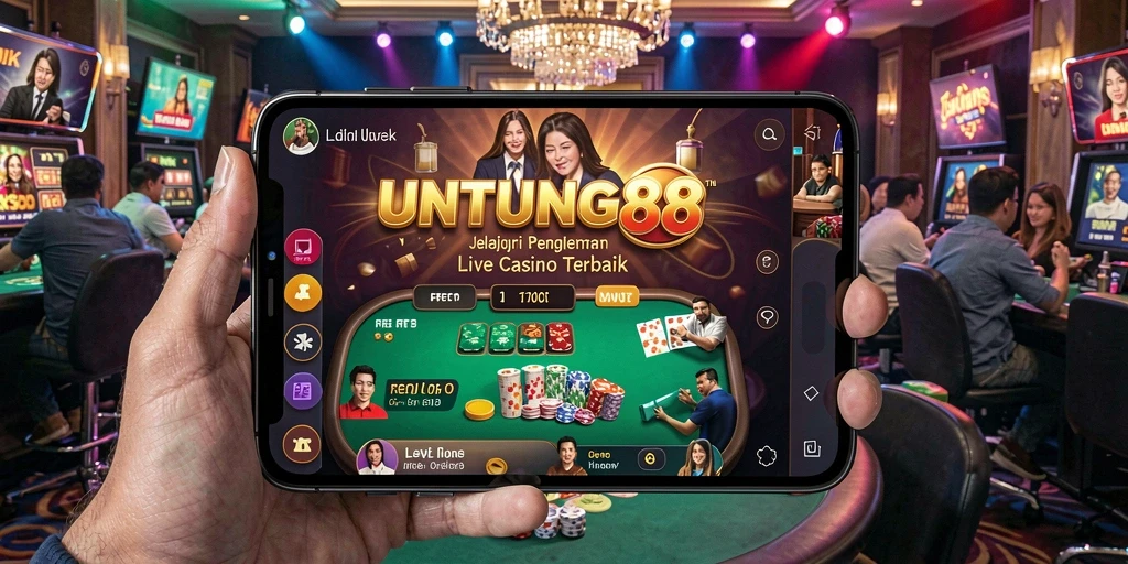 Tampilan gameplay UNTUNG88 yang mengesankan dalam suasana Live Casino.